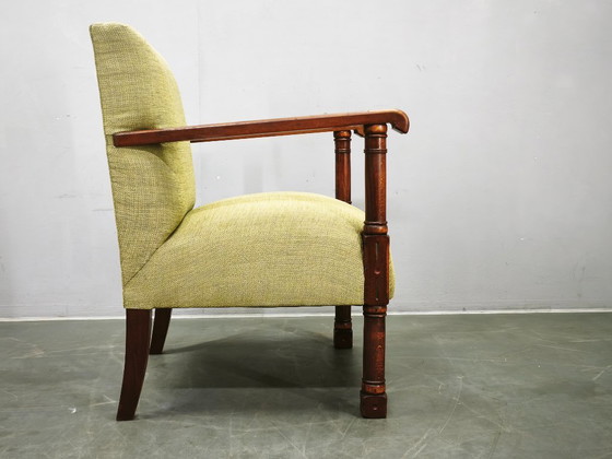Art-déco-Sessel aus Buchenholz, Tschechoslowakei, ca. 1935–1945 – Wood (photo 9 of 14)