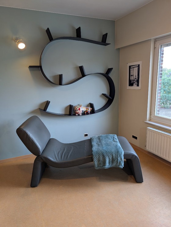 COR ONDA design sofa/daybed grey leather (photo 3 of 5)