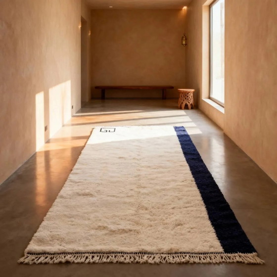 Modern minimalistisch wollen vloerkleed – 250CMX150CM – Vloerkleden en tapijten, Wool, Cotton, Scandinavian (photo 3 of 9)