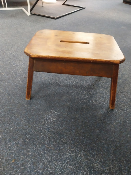 1 x ottoman en bois 1900