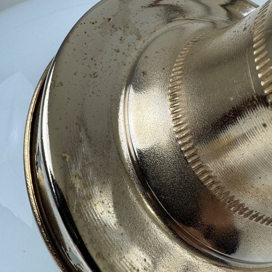 Image 1 of Vintage Opaline Glass Pendant Light, 23 cm XL