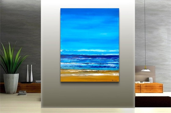 Image 1 of Florian Maiorescu – Der Strand XL – Künstler-Leinwand