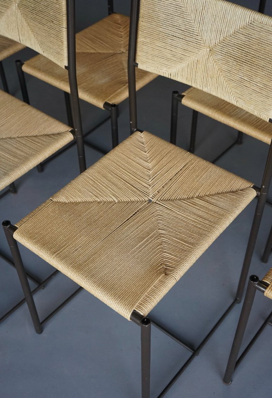 Image 1 of Set di 6 sedie da pranzo 'Paludis 150' di Giandominoco Belotti per Alias ​​Italia, anni '80