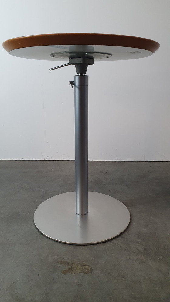 Image 1 of Lapalma lem Brio design tafel en statafel eik bartafel 75cm -102cm