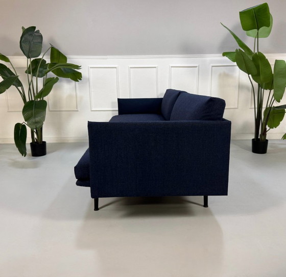 Image 1 of Muuto Modello Outline Divano 3 posti in tessuto blu scuro Divano di design