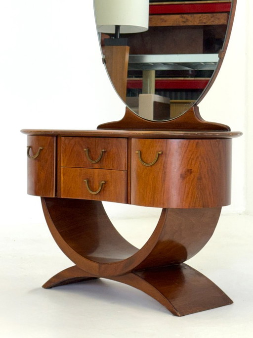 Art Deco dressing table by A A Patijn for Zijlstra Joure from the 1930s – kaptafels, Wood (photo 2 of 13)