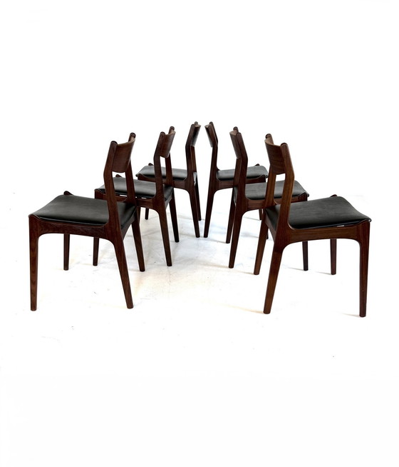 Image 1 of Set di 6 sedie danesi vintage anni '60