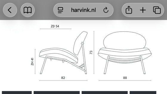 Image 1 of Harvink armchairs model TIPI