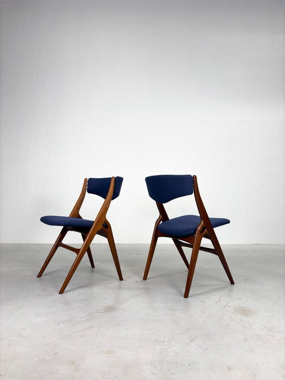 Set 'Aska' Dining chairs by Louis van Teeffelen for Wébé – Wood (photo 19 of 20)