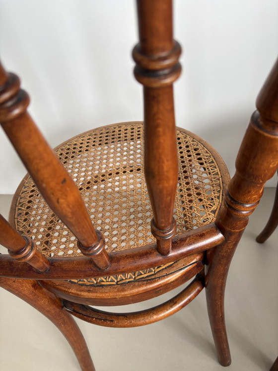 Image 1 of Set of two Josef Hofmann chairs ca 1890-1920 Viennese antiques