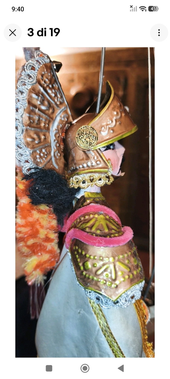 Marionnette sicilienne vintage, 44 cm, armure en laiton, pour cérémonie d'honneur – Objets déco, Metal (photo 3 of 15)
