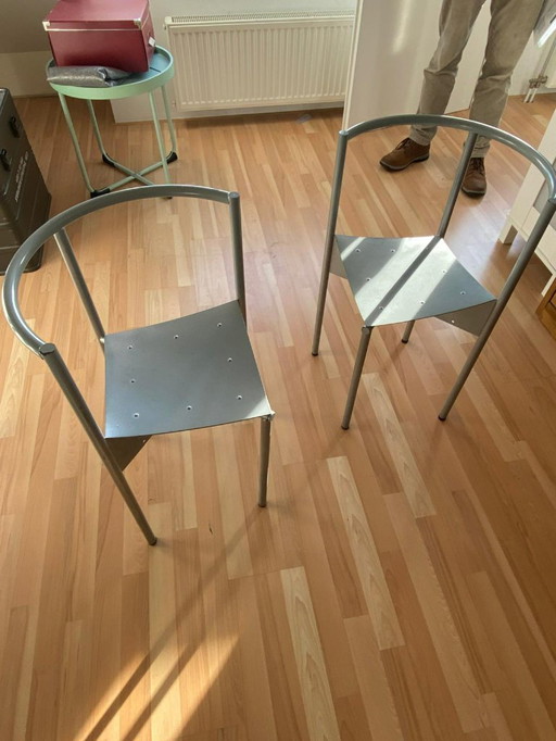 Wendy Wright Stühle (2) von Philippe Starck für Disform 1986