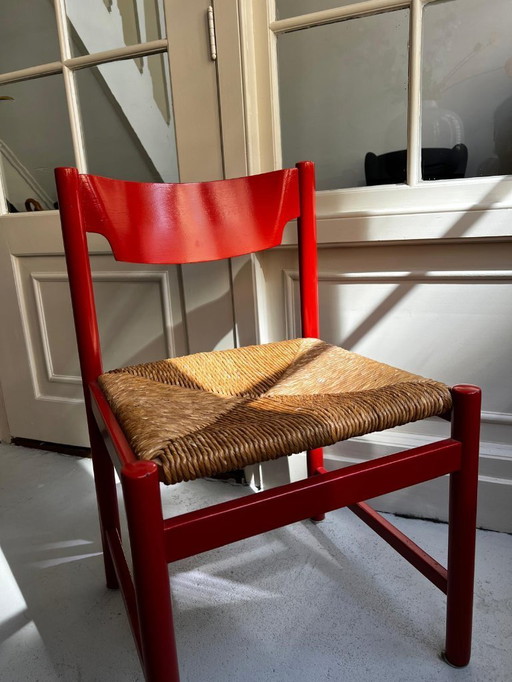 4 x Vintage Dining Chairs with Piping Seat