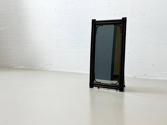 Image 1 of Mid - Century mirror made of bamboo, Italy 1950s