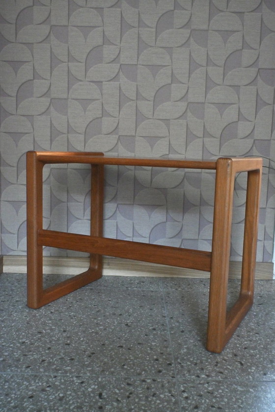 Image 1 of Table d'appoint vintage en chêne massif, design danois