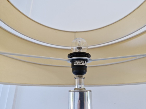 Lampada da terra, Dutch Design -Van der Hegge- bianca con cromo – Lampade da terra, Metallo, Tessile (photo 6 of 14)