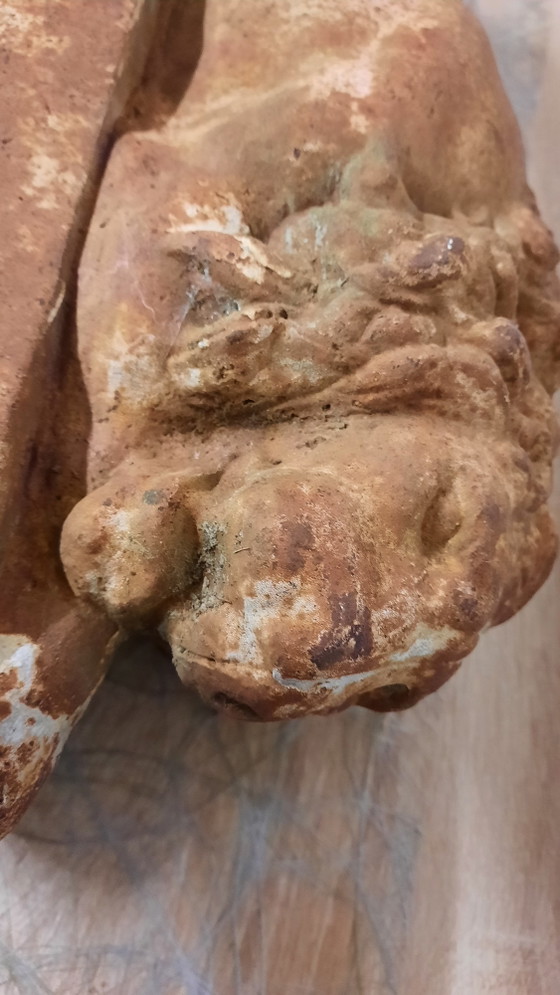 Image 1 of Paire de lions en fonte