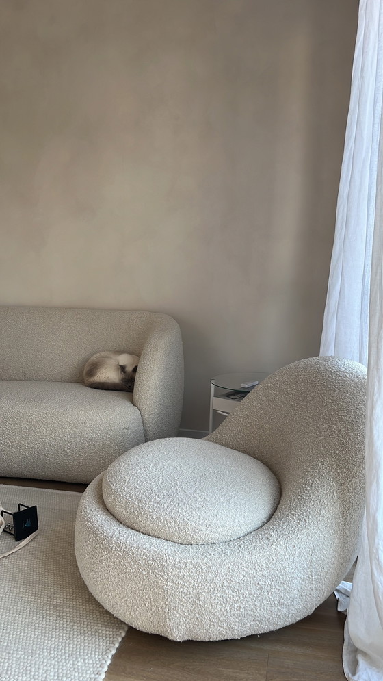 Image 1 of SOFACOMPANY Bouclé Babette armchair / swivel armchair