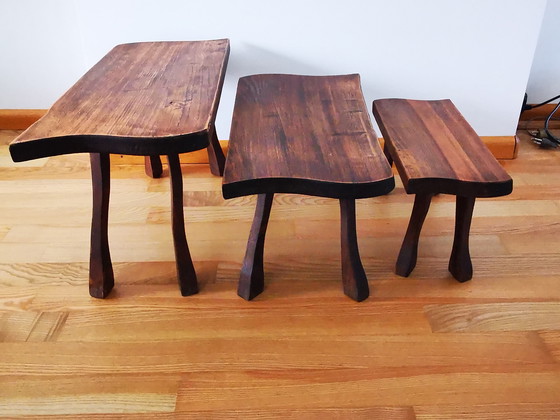 Image 1 of Set Mimi, stile brutalista, modello tronco d'albero