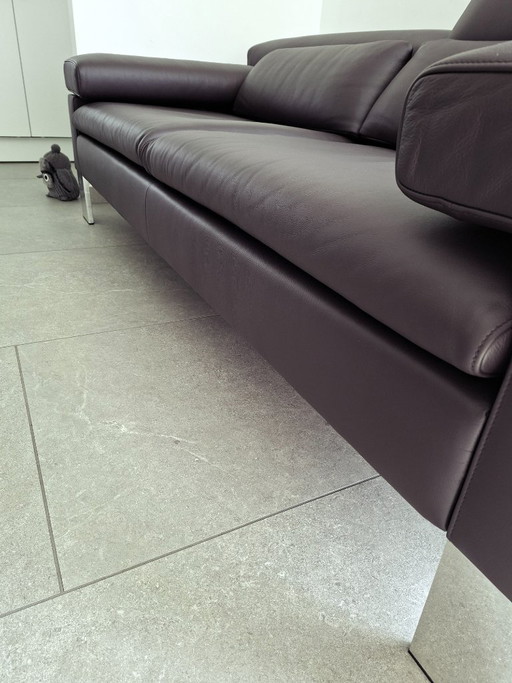 Sofá de piel de 2 plazas Jori Design – Como nuevo – Acabado profesional