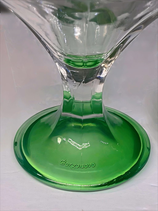 Vintage italienische Borgonovo-Coupés mit grünem Sockel – 6er-Set