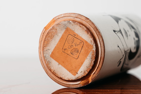 Image 1 of Guido Crepax “Valentina” Venetian Terracotta Ceramic Vase, 1970s Design Art