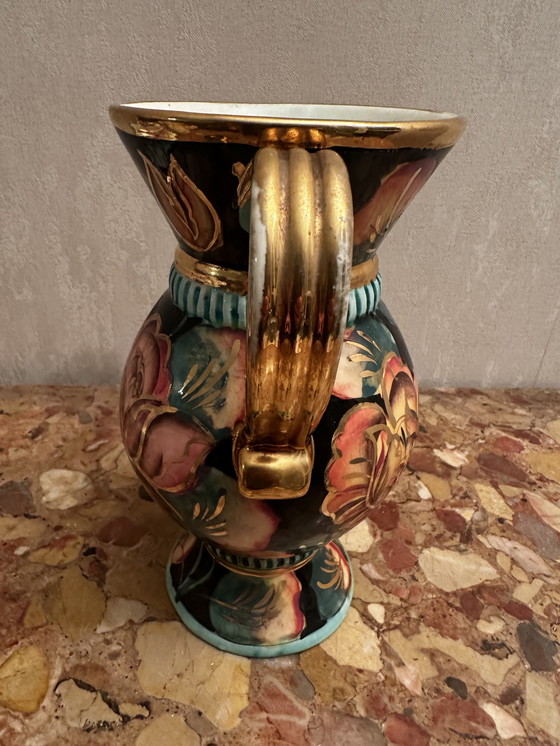 Image 1 of Vintage ceramic amphora vase signed Vallauris - H 24 cm