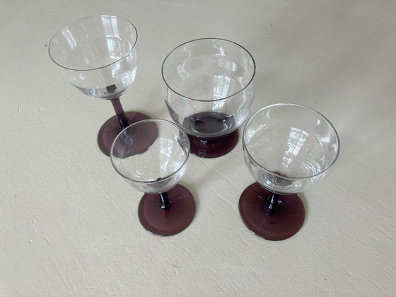 Image 1 of Serie de copas Kristalunie Maastricht, diseño de W.J. Rozendaal