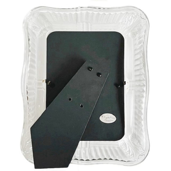 Image 1 of Cornice in vetro vintage, cristallo, stile art nouveau, stampa fotografica del dipinto Mucha, Zodiaco, anni '80