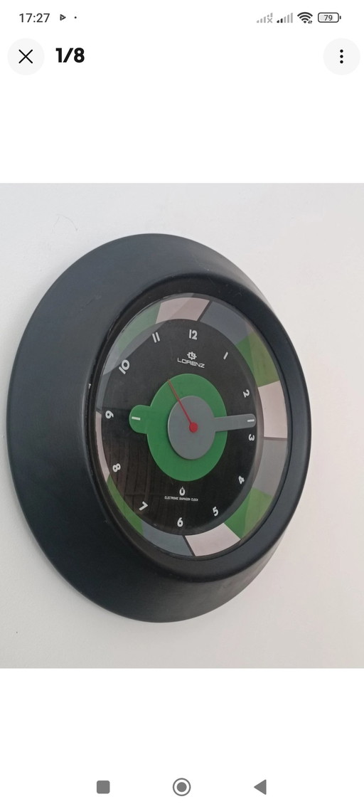 Arcobaleno clock by Albert Leclerc for Lorenz 1969