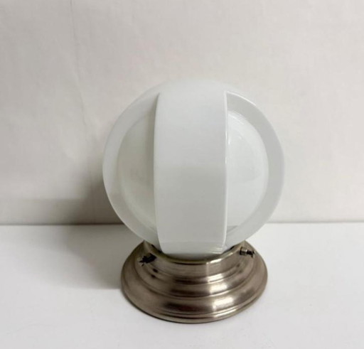 Lampada da soffitto GISO bianca a croce su supporto cromato