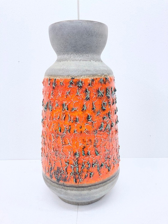 Image 1 of Large floor vase Carstens Tönnieshof 5014/60 in orange/grey