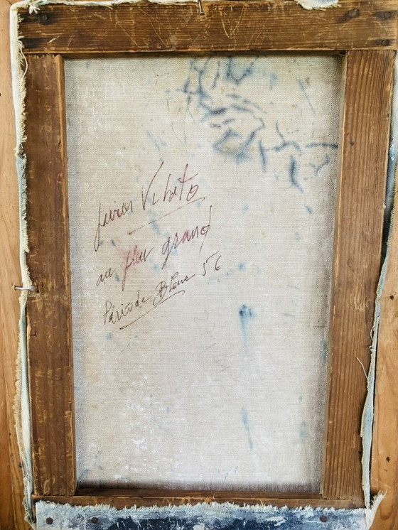 Image 1 of Javier Vilato, Composition, 1956, peinture à l'huile sur toile, encadrée