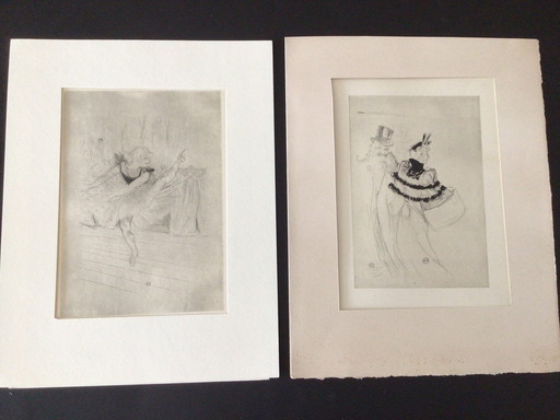 2 Litho's van Henri de Toulouse-Lautrec