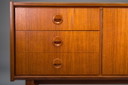 Credenza moderna di metà secolo in teak di Bartels, 1960