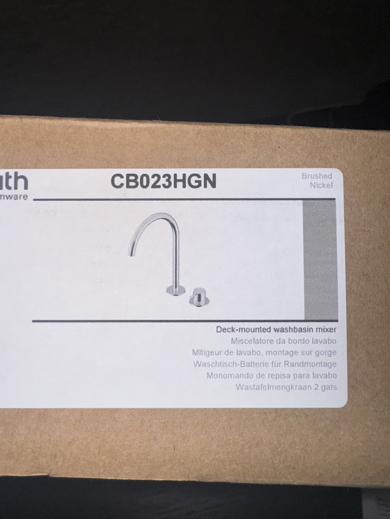 Image 1 of Miscelatore lavabo Hotbath nichel spazzolato 2 pezzi