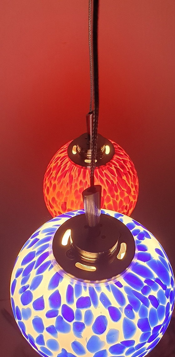 2 hand-blown pendant lamps – Metal (photo 14 of 23)