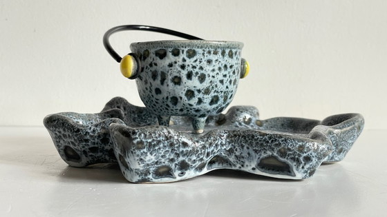 Image 1 of Piatto portaoggetti in ceramica vintage VILLAURIS