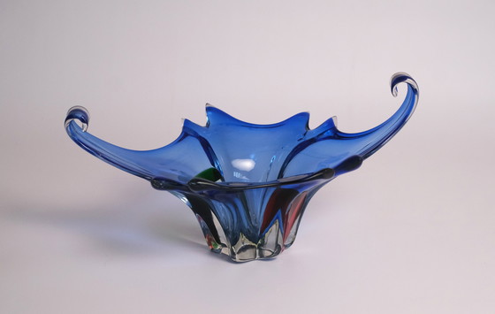 Image 1 of Bol Murano bleu cobalt