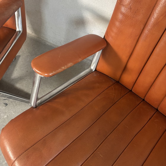 Image 1 of Juego de 2 sillones de salón Osvaldo Borsani para Tecno, Italia, década de 1970.