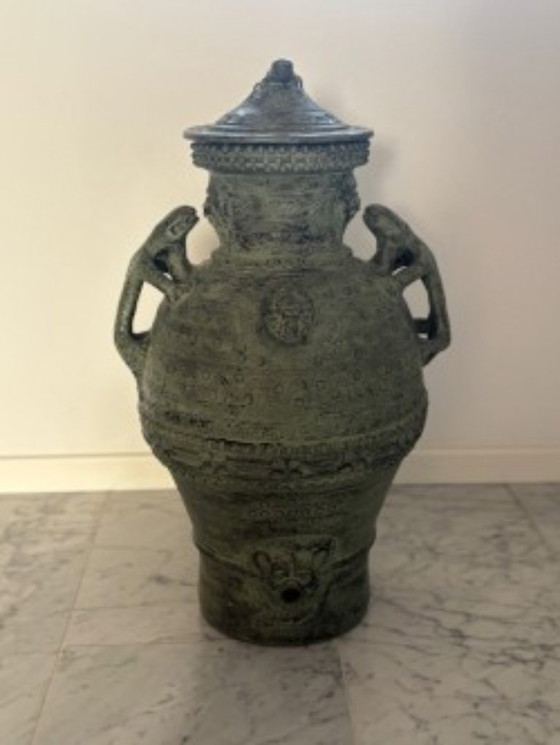 Image 1 of JARRÓN XL con detalles únicos