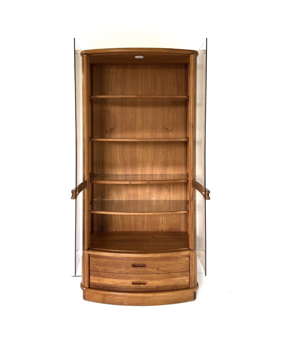 Image 1 of Vetrina danese vintage in teak e vetro anni '80