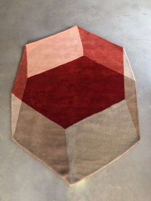 Opportunité Unique Puik Design Carpet Design Duo Nieuw Rood – vloerkleden en tapijten, Wool (photo 2 of 6)