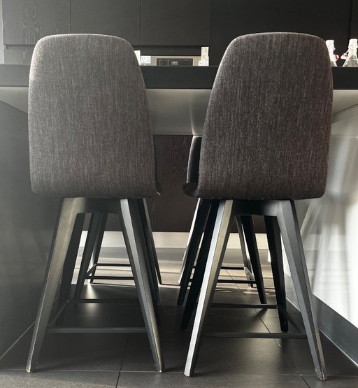 4 sgabelli da bar grigio/antracite di MOOD