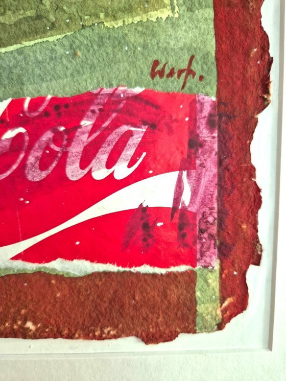 Image 1 of Herman Van Der Werf, technique mixte sur carton, signée et datée 1998