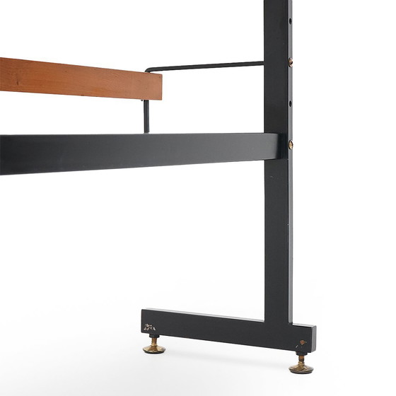 Image 1 of Librería de metal y fresno, años 60