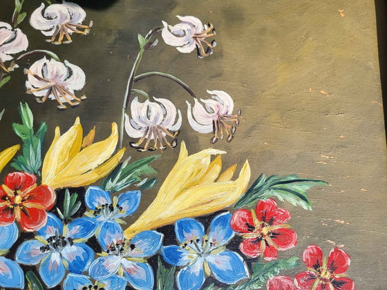 Vintage Floral Oil Painting by Th. Agerup – Paintings & Drawings, Canvas (photo 8 of 10)