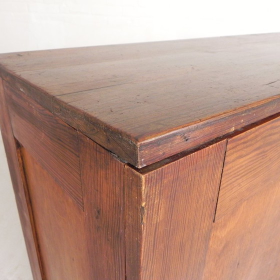 Kiefernholz-Schulplanschrank, Architektenschrank, Kartenschrank, 1930er Jahre – Aufbewahrungsschrank, Wood (photo 14 of 22)
