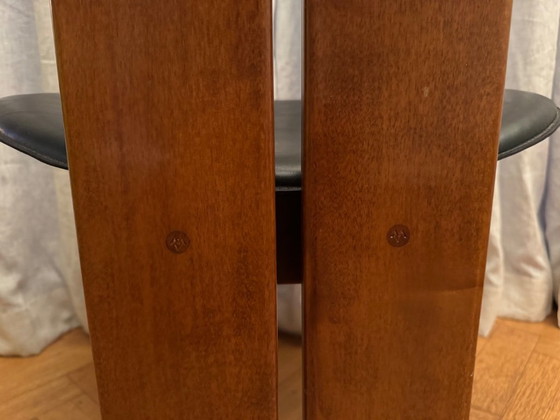 Africa Chair By Afra And Tobia Scarpa For Maxalto – Dining chairs, Leather, Wood (photo 5 of 12)