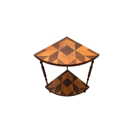 Vintage French Corner Tiered Table, 1960s – plantentafel, Wood (photo 2 of 5)